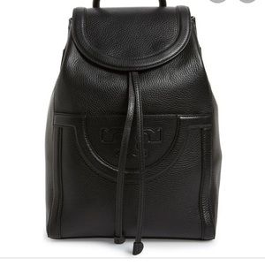 Like new Tory Burch Serif T logo leather backpack